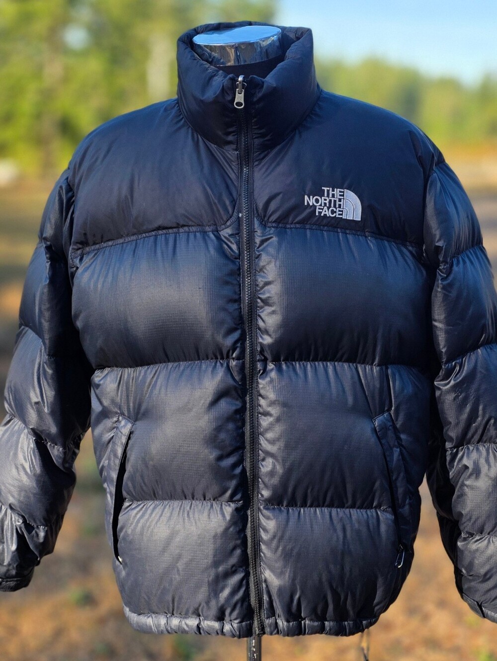 Vintage The North Face Nuptse Down Jacket Black Men's XL Variant Bronze Snaps